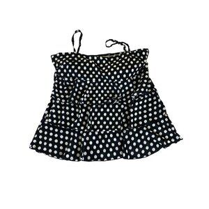 Swim By Cacique Women's Plus Size Polka Dot Tankini Top - 28